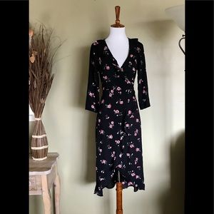 NWT Flower Wrap Dress